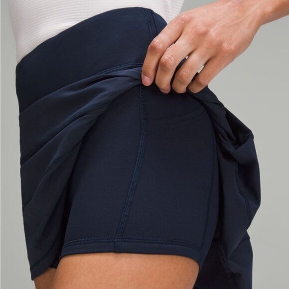 Pace Rival Skirt Long In True Navy - Picture 5 of 6